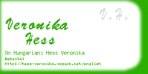 veronika hess business card